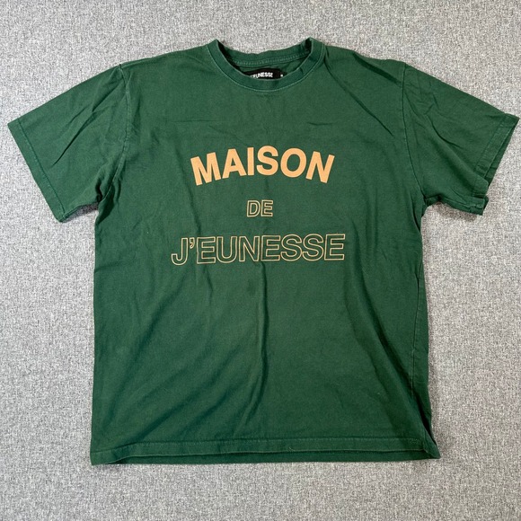 J'EUNESSE Other - J'EUNESSE Maison De J'Eunesse Graphic T-Shirt Green SS18-19 Korea Cotton Small‎